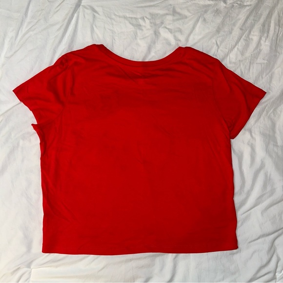 Tom & Jerry | Crewneck Cropped Short Sleeve Embroidered Patch Graphic Tee Shirt - Picture 5 of 11